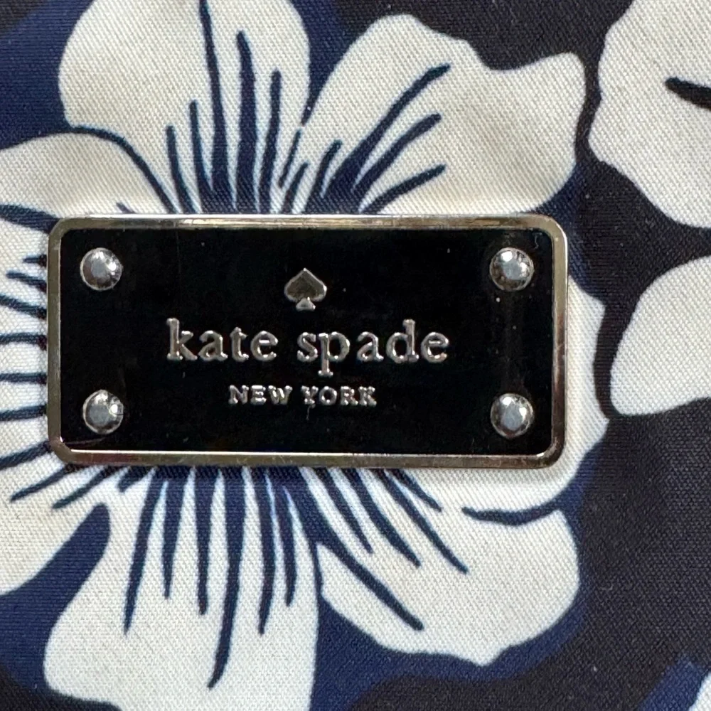 kate spade Navy and White Floral Laptop Sleeve